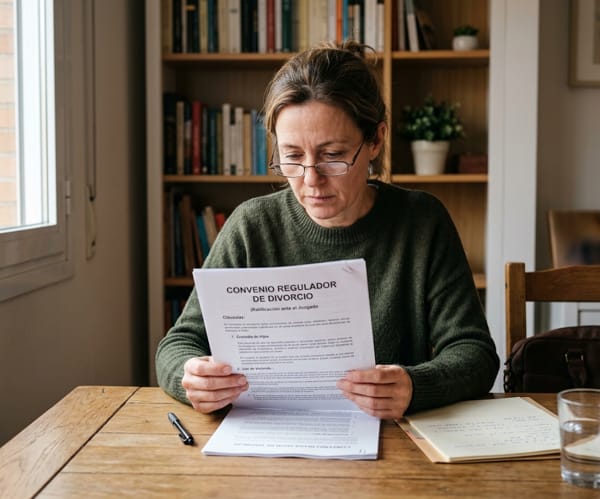 He firmado un convenio de divorcio y no quiero ratificar
