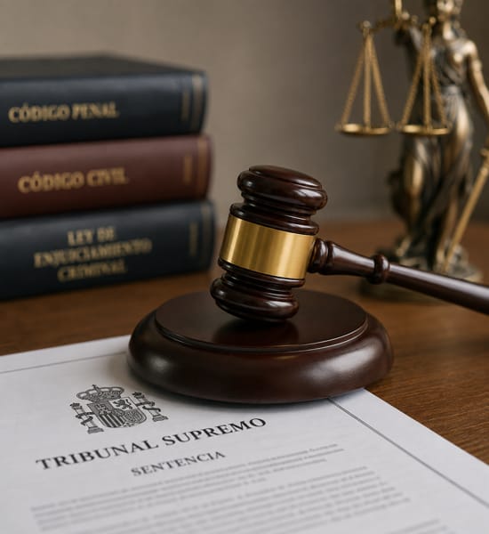 Martillo de juez sobre documento legal, representando la sentencia del Tribunal Supremo sobre azotes a menores