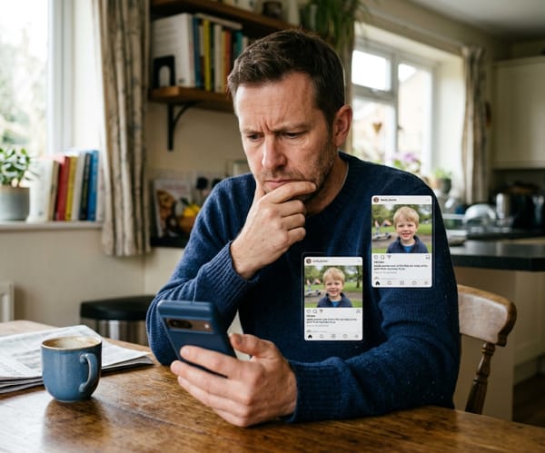Menores en redes sociales sin consentimiento
